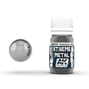 AK Interactive - Xtreme Metal Paints - Stainless Steel