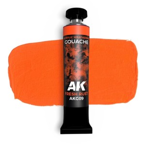 AK Interactive Gouache Fresh Rust