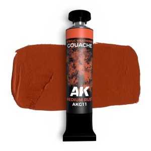 AK Interactive Gouache Medium Rust