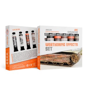 AK Interactive Gouache Weathering Effects Set