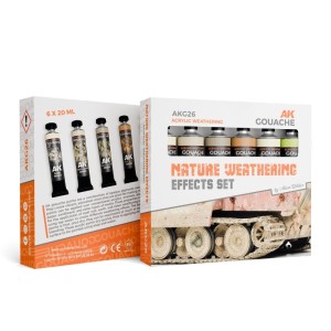 AK Interactive Gouache Nature Weathering Effects Set