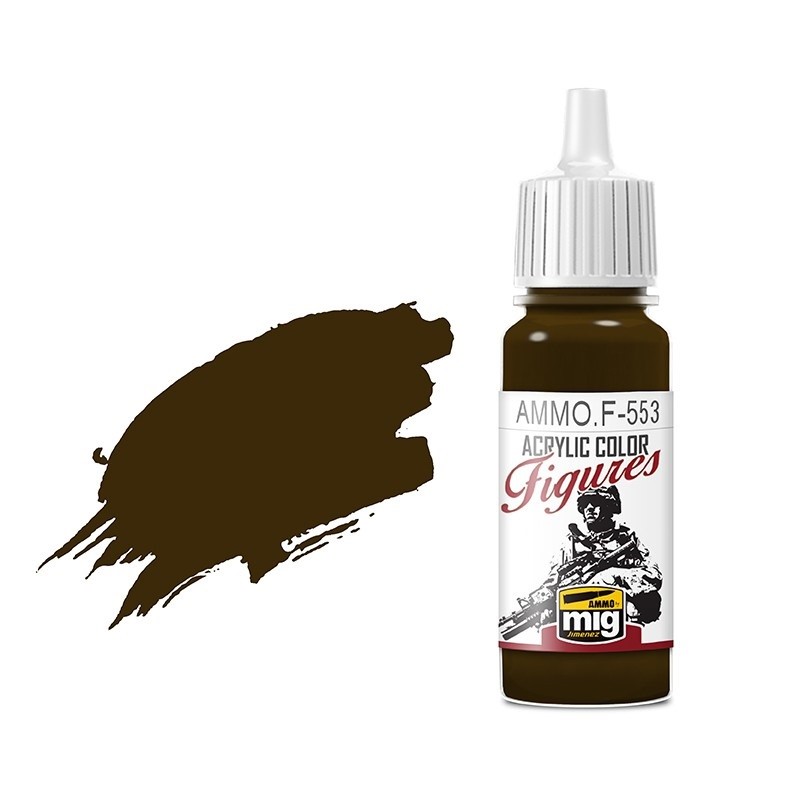 Mig Ammo Acrylic Paint - A.MIG-0134 Burnt Brown Red (17ml)