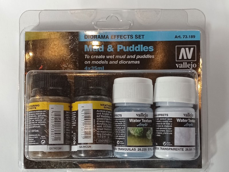 Vallejo Diorama Effects Set - Mud & Puddles (4x35ml)