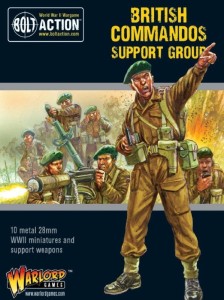 Bolt Action British Commandos Support Group (HQ, Mortar & MMG)