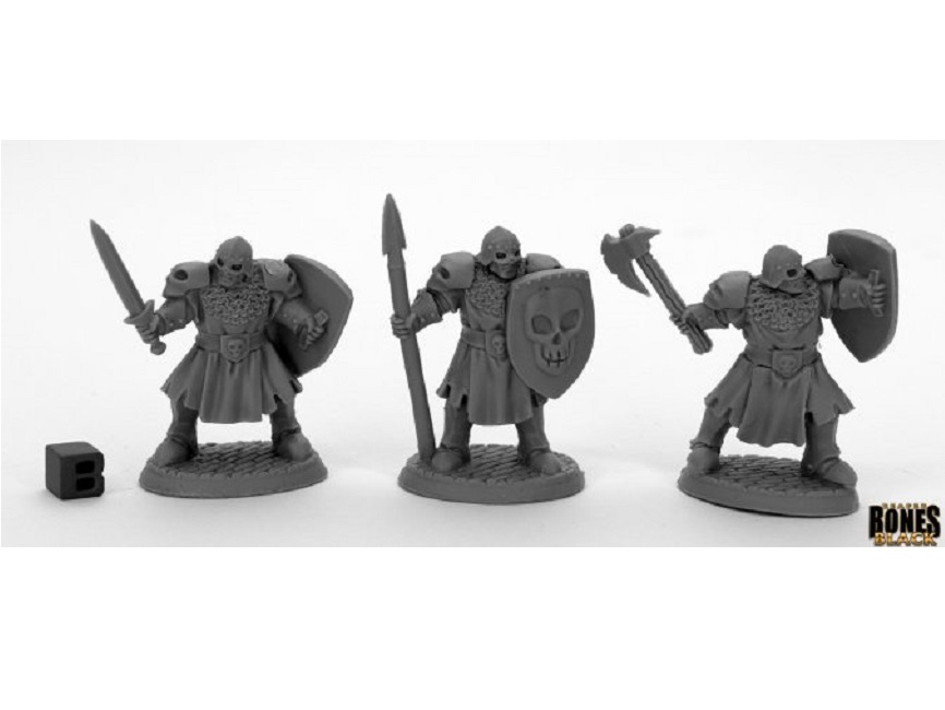 Reaper Bones Black 44034 Maggotcrown Men at Arms (3)