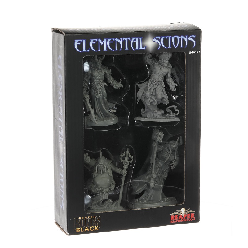 Reaper Bones Black 44147 Elemental Scions Boxed Set