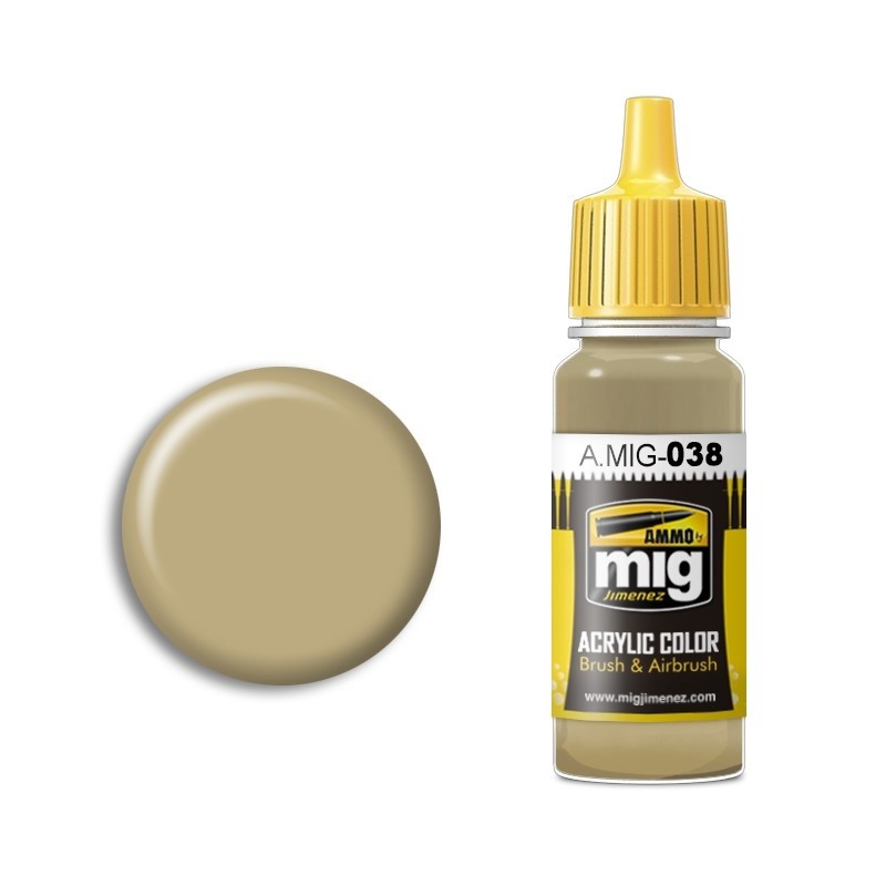 Mig Ammo Acrylic Paint - A.MIG-0038 Light Wood (17ml)