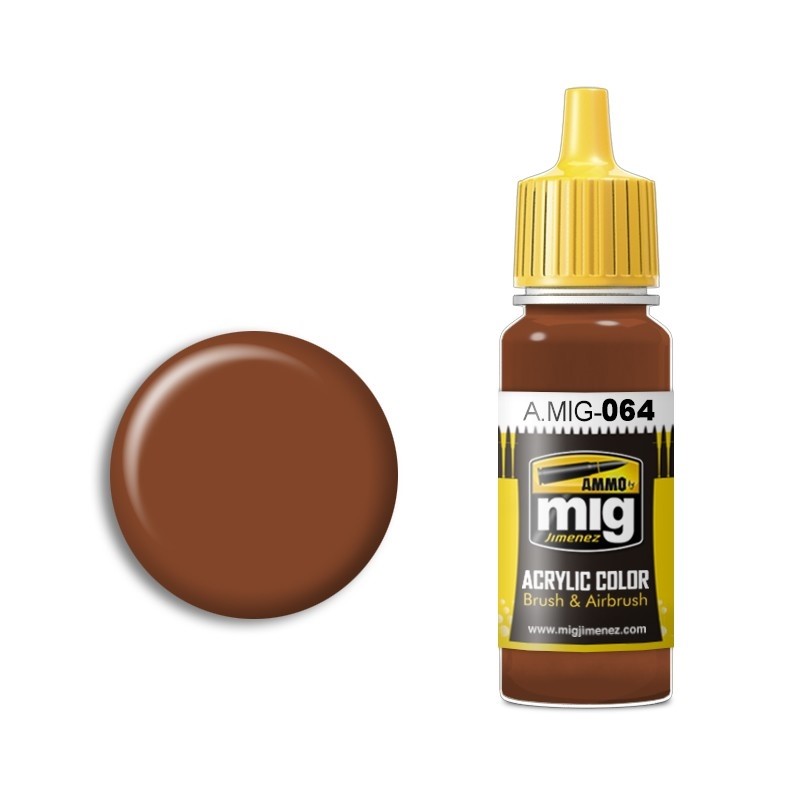 Mig Ammo Acrylic Paint - A.MIG-0064 Earth Brown (17ml)