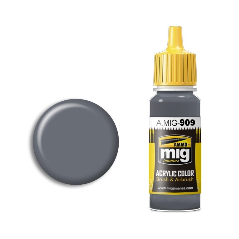 Mig Ammo Acrylic Paint - A.MIG-0909 Grey Light Base (17ml)