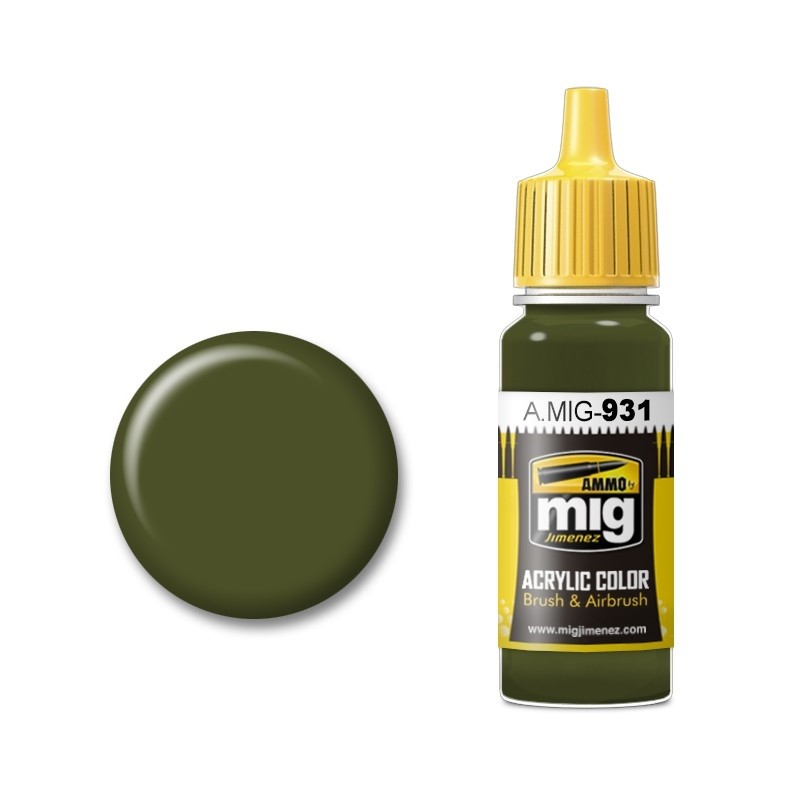 Mig Ammo Acrylic Paint - A.MIG-0931 Russian Dark Base (17ml)