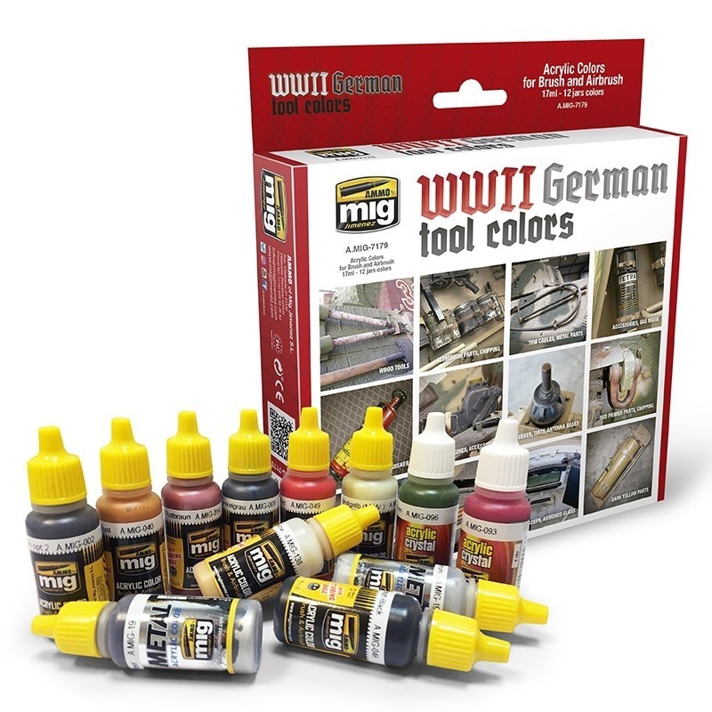 Mig Ammo German Tools Colors Acrylic Paint Set