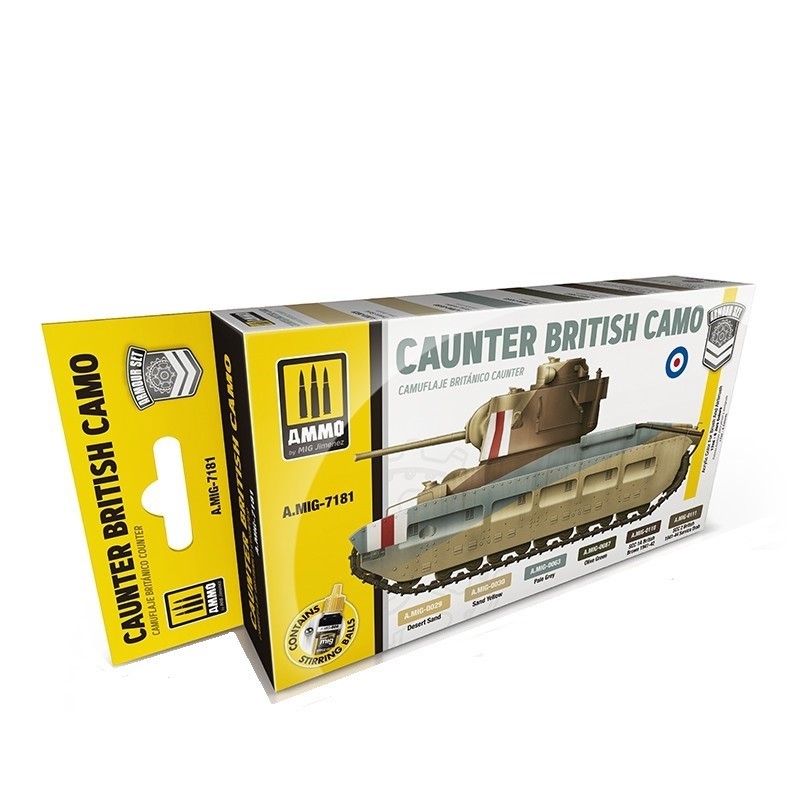 Mig Ammo Acrylic Colours Set 7181 Caunter British Camo