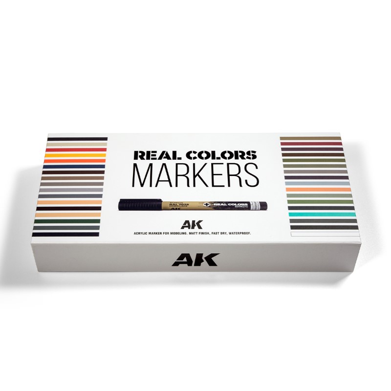 AK Interactive Real Colour Markers Special Box Set - 34 Pens - snmstuff ...