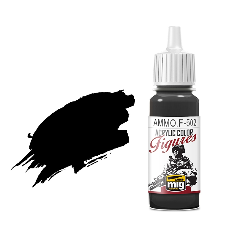 Mig Ammo Figure Paints F-502 Outlining Black