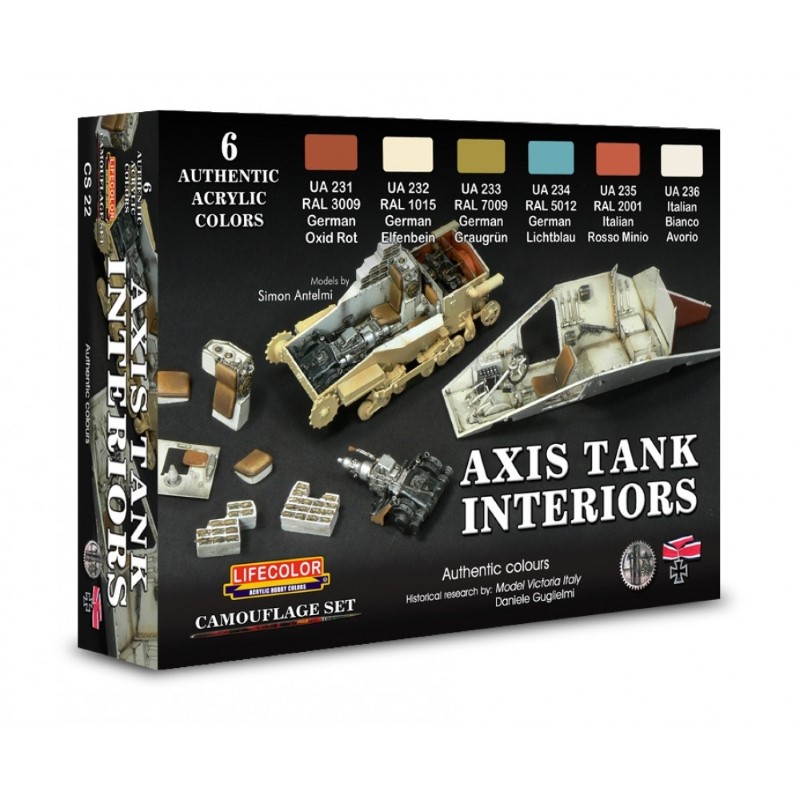 LC-CS22 LifeColor Axis Tank Interiors (22ml x 6)