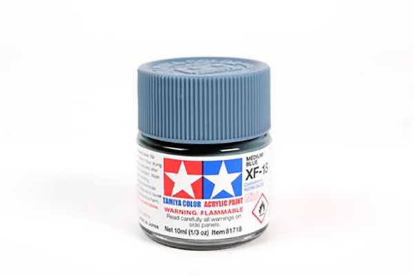 TAM81718 Tamiya Acrylics 10ml - XF-18 Medium Blue