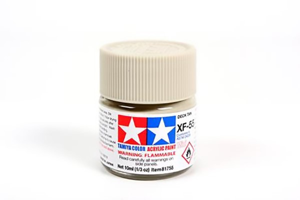 TAM81755 Tamiya Acrylics 10ml - XF-55 Deck Tan