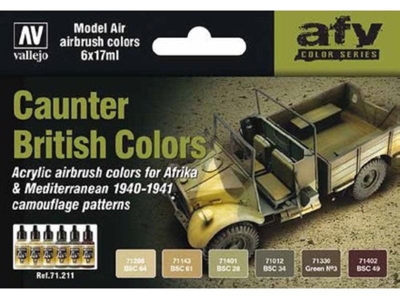 Vallejo Model Air Set - British Caunter Colors 1940-41