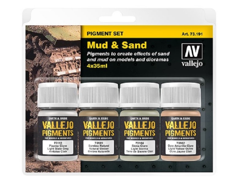 Vallejo Pigments Set Mud and Sand