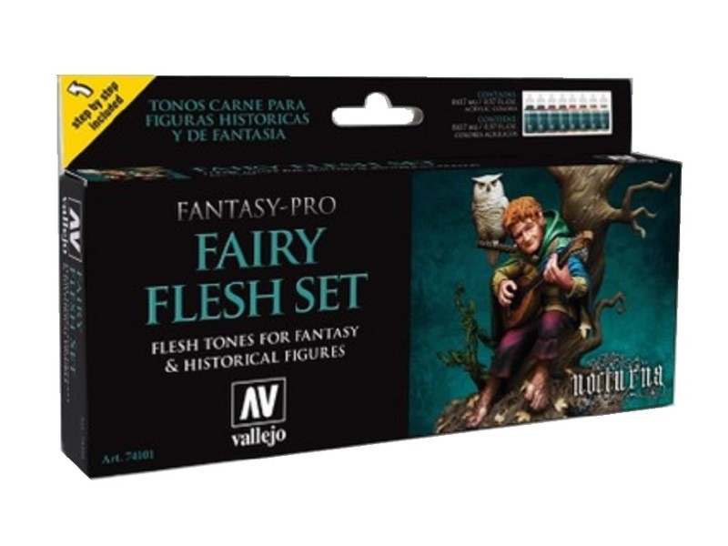 Vallejo Nocturna Fantasy-Pro Set - Fairy Flesh