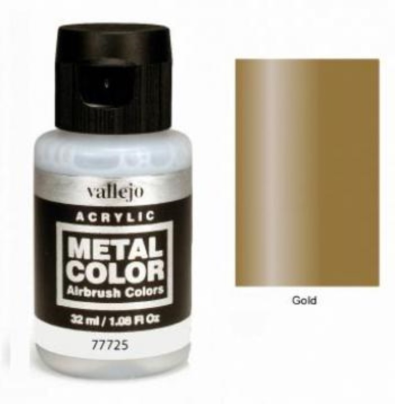 Vallejo Acrylics Metal Color - Gold 32ml