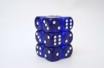 Chessex Translucent Blue/white 16mm D6 x 12