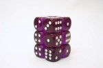 Chessex Translucent Purple/white 16mm D6 x 12