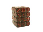 Chessex Translucent Smoke/red Dice 12mm D6 Block