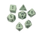 Chessex Opaque Polydice Set - Pastel Green/black