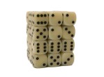 Chessex Opaque 12mm D6 Block - Ivory/black