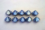 Chessex Gemini 10 x D10 Set - Blue-Steel/white