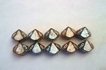 Chessex Gemini 10 x D10 Set - Copper-Steel/white