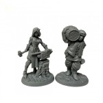 Reaper Bones USA 30124 Townsfolk: Cooper and Blacksmith