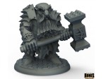 Reaper Bones Black 44010 Dark Dwarf Pounder