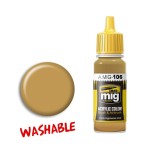 Mig Ammo Acrylic Paint - A.MIG-0106 Washable Sand (RAL 8020)  (17ml)