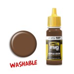 Mig Ammo Acrylic Paint - A.MIG-0107 Washable Earth (17ml)