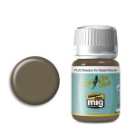 Mig Ammo Panel Line Wash (35ml) - Shadow For Desert Brown