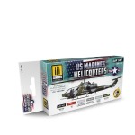 Mig Ammo A.MIG-7249 US Marine Helicopters Acrylic Paint Set