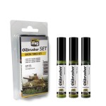 Mig Ammo Oilbrushers Set - Green Tones Set