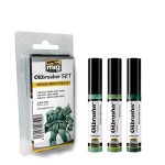 Mig Ammo Oilbrushers Set - Mechas Green Tones Set