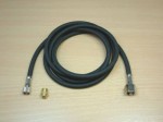 Braided Airbrush Hose with 1/4 BSP Compressor Fitting & Badger Adapter