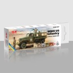 ICM Paint Set - WWII US Infantry