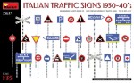 Miniart 35637 1/35 Scale Italian Traffic Signs 1930-40's