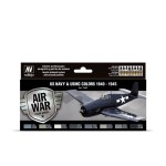 Vallejo Model Air Set 8 - USN Aircraft Set