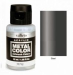 Vallejo Acrylics Metal Color - Steel 32ml