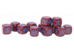 Bolt Action Orders Dice - Maroon (12)